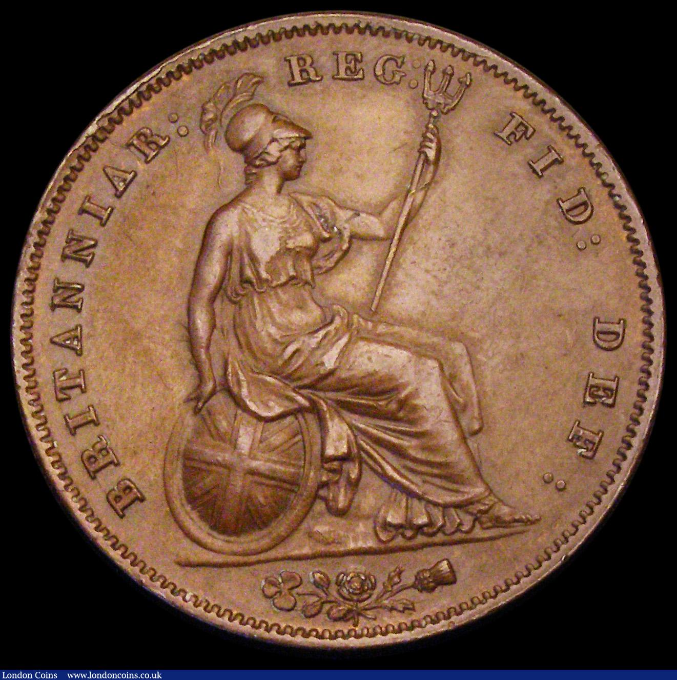 London Coins : A194 : Lot 1441 : Penny 1858 8 over 7 Peck 1516 A/UNC