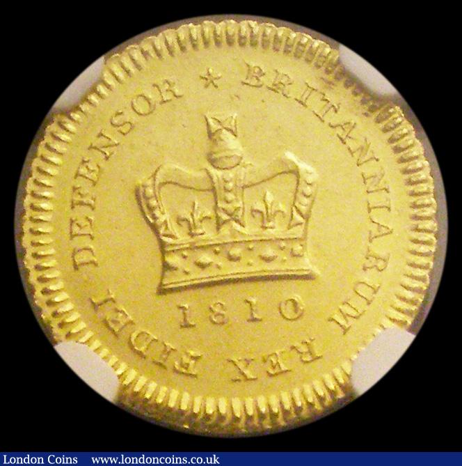 London Coins : A194 : Lot 1725 : Third Guinea 1810 S.3740 NGC MS62