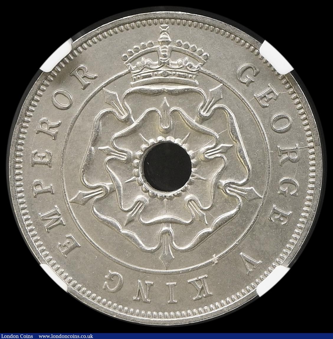 London Coins : A194 : Lot 731 : Southern Rhodesia Penny 1935 KM#7 UNC with good subdued lustre and some minor tone spots NGC UNC DET...