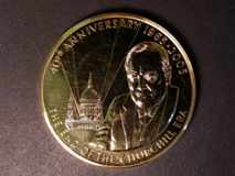 London Coins : A122 : Lot 1052 : Churchill 40th Anniversary 2005 Commemorative Gold Medal an impressive 65mm diameter in 22 ct. Gold ...