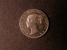 London Coins : A124 : Lot 1005 : Threepence 1861 ESC 2068 type A1 Ear fully visible Bright GEF with some hairlines