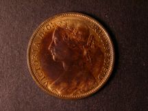 London Coins : A124 : Lot 728 : Penny 1874 Freeman 78 dies 8+H UNC the obverse with about 20% lustre, the reverse with almos...