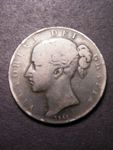 London Coins : A125 : Lot 957 : Crown 1845 with error edge reading UST ET TUTAMEN    ANANNNO R REGNI VIVIII only VG but unusual