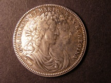 London Coins : A126 : Lot 636 : Coronation of William and Mary 1689 conjoined and draped busts obverse GVLIELMVS.ET.MARIA.REX.ET.REG...