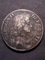 London Coins : A129 : Lot 1137 : Crown 1676 VICESIMO OCTAVO ESC 51 Fine, the obverse with a dark tone, slightly weakly struck...