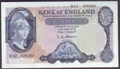 London Coins : A129 : Lot 264 : Five pounds O'Brien B280 Helmeted Britannia issued 1961 last series prefix K42, UNC