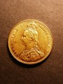 London Coins : A130 : Lot 1918 : Sovereign 1887M Jubilee Head First Bust D:G: further from crown, crown encroaches into b...