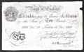 London Coins : A130 : Lot 219 : Ten pounds Peppiatt white B242 dated 18 December 1936 prefix K/179, pinholes & bank stamp re...
