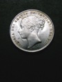 London Coins : A132 : Lot 1198 : Shilling 1844 ESC 1291 Lustrous UNC with  few flecks of toning