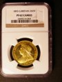 London Coins : A132 : Lot 1376 : Two Pounds 1893 Proof NGC PF62 Cameo we grade UNC almost fully lustrous with a few minor contact mar...