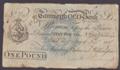 London Coins : A132 : Lot 320 : Tamworth Old Bank £1 dated 1817 for Harding, Oakes and Willington, (Out.2131a; Gra...