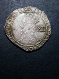 London Coins : A133 : Lot 186 : Shilling Charles I Tower Mint under the King mintmark Triangle in Circle Briot Bust with double-arch...