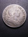London Coins : A133 : Lot 240 : Crown 1696 Third Bust OCTAVO ESC 89 GF/NVF