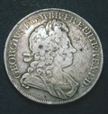 London Coins : A133 : Lot 244 : Crown 1720 20 over 18 ESC 113 Fine, the reverse a little better, the obverse with a dig in t...