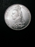 London Coins : A133 : Lot 279 : Crown 1892 ESC 302 Lustrous UNC with a few light contact marks