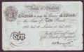 London Coins : A134 : Lot 668 : Ten pounds Peppiatt white Operation Bernhard German forgery dated 1937 serial K/181 62168, usual...