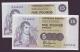 London Coins : A136 : Lot 829 : Scotland Clydesdale Bank PLC £5 (2) dated 28th June 1989, a consecutive pair series D/LA s...