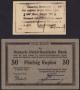 London Coins : A139 : Lot 318 : German East Africa (2) 50 rupien 1915 Pick46a about EF and 1 rupee "Bush note" 1917 Pick22b ...