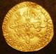 London Coins : A142 : Lot 900 : France Ecu d'Or aux soleil Francis I (1515-1547) Fifth Type mintmark Anchor on left side (Bayonn...