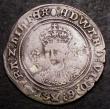 London Coins : A144 : Lot 1239 : Shilling Edward VI Fine Silver Issue S.2482 mintmark Tun NF/Fine Ex-Baldwins January 1962 20/-