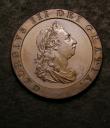 London Coins : A144 : Lot 1578 : Guinea 1798 Pattern in copper by C.H.Kuchler Obverse Laureate bust right, Reverse Crowned Spade-shap...