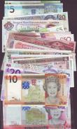 London Coins : A144 : Lot 243 : Falkland Islands £5 P17, £50 P16, Gibraltar £5 P35, £10 P36, £20 P31, ...