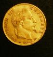 London Coins : A144 : Lot 581 : France 5 Francs Gold 1866A KM#803.2 GEF