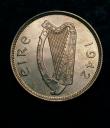 London Coins : A144 : Lot 611 : Ireland Florin 1942 Choice UNC slabbed and graded CGS 85