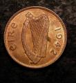 London Coins : A144 : Lot 623 : Ireland Penny 1942 Lustrous UNC slabbed and graded CGS 82