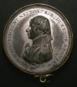 London Coins : A145 : Lot 1115 : Trafalgar, Boulton's Trafalgar Medal 1805, white metal, contained in a gold coloured glazed cas...
