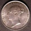 London Coins : A145 : Lot 2132 : Sixpence 1850 ESC 1695 Lustrous UNC the obverse with some toning, slabbed and graded CGS 80