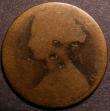 London Coins : A145 : Lot 2439 : Penny 1862 Small Date from Halfpenny die, Freeman 41 dies 6+G Poor, with the variety very clear, sla...