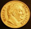 London Coins : A145 : Lot 729 : Serbia 20 Dinara Gold 1882V KM#17.1 VF