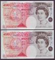 London Coins : A145 : Lot 93 : Fifty pounds Bailey B404 (2) issued 2006, a consecutively numbered pair, column sorts L43 062875 &am...