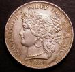 London Coins : A146 : Lot 1324 : Peru 5 Pesetas 1880 with dot after B below wreath KM#201.2 EF