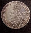 London Coins : A146 : Lot 2123 : Sixpence Elizabeth I Milled Issue 1562 Large Broad Bust, Dress elaborately decorated, Small Rose  S....