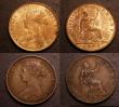 London Coins : A146 : Lot 2526 : Halfpennies (2) 1873 Freeman 310 dies 7+G UNC with around 40% lustre and a small spot by REG, Ex-M.E...