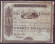 London Coins : A146 : Lot 423 : Leith Banking Company £1 (or 20 shillings) dated 1825 series No.77/348, dividend paid stamps o...