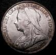 London Coins : A147 : Lot 2016 : Crown 1893 LVI ESC 303 Davies 505 dies 2A NEF, slabbed and graded CGS 55, Ex-ICCS XF45