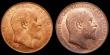 London Coins : A148 : Lot 2135 : Pennies (2) 1907 Freeman 167 dies 1+C UNC and lustrous, 1910 Freeman 170 dies 2+E UNC/AU the reverse...