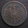 London Coins : A148 : Lot 729 : Germany - Empire 1 Pfennig 1873B KM#1 Fine, a key type 