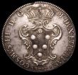 London Coins : A149 : Lot 1224 : Italian States - Livorno Pezza Della Rosa 1703 KM15.3 Cosimo III Medici with crowned arms of Medici ...