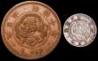 London Coins : A149 : Lot 1241 : Japan (2) 5 Sen Year 1 (1870) Y#1 Good Fine, 1 Sen Year 10 (1877) Y#17.1 EF toned