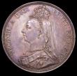 London Coins : A149 : Lot 1909 : Crown 1887 ESC 296 UNC with a pleasing grey and pastel tone