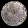 London Coins : A149 : Lot 1988 : Dollar George III Oval Countermark on a Mexico City 8 Reales 1795 ESC 129 EF toned, host coin EF, sl...
