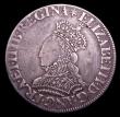 London Coins : A150 : Lot 1814 : Shilling Elizabeth I Milled Coinage 30mm diameter S.2591 Mintmark Star Fine/Good Fine with some old ...