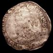 London Coins : A150 : Lot 1824 : Sixpence Charles I Group E, Fifth Aberystwyth Bust, type 4.1 S.2814 mintmark Anchor Good Fine with s...