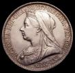 London Coins : A150 : Lot 1944 : Crown 1893 LVI ESC 303 Davies 501 dies 1A EF the obverse with some contact marks on the portrait