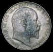 London Coins : A150 : Lot 1970 : Crown 1902 ESC 361 EF/About EF darkly toned, slightly uneven on the obverse