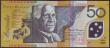 London Coins : A151 : Lot 185 : Australia $50 issued 1999, Polymer plastic, series IB99618394, McFarlane & Evans signatures, Pic...